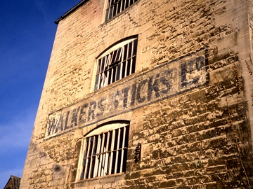 Walkers sign at Dunkirk Mills, Nailsworth